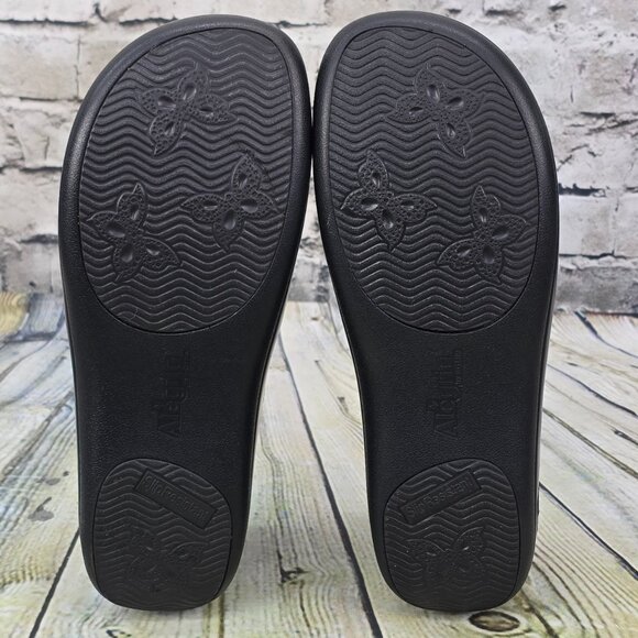 Alegria Keli Nursing Clogs Black Leather Loafers Kel-161 Women’s 39 (US 8/8.5) - Picture 8 of 9